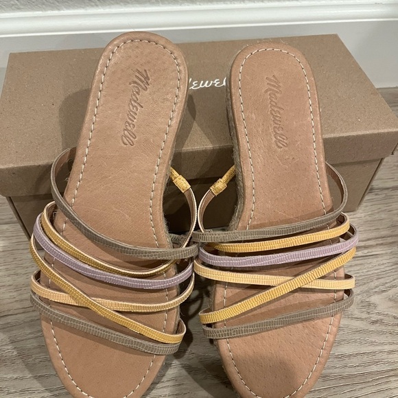 Madewell Woman The Kathrny Espadrille Slide Sandals, Size 7.5 - Picture 3 of 6